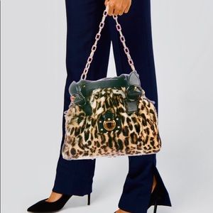 Marc Jacobs Couture French Fur & Leather Chain Bag
